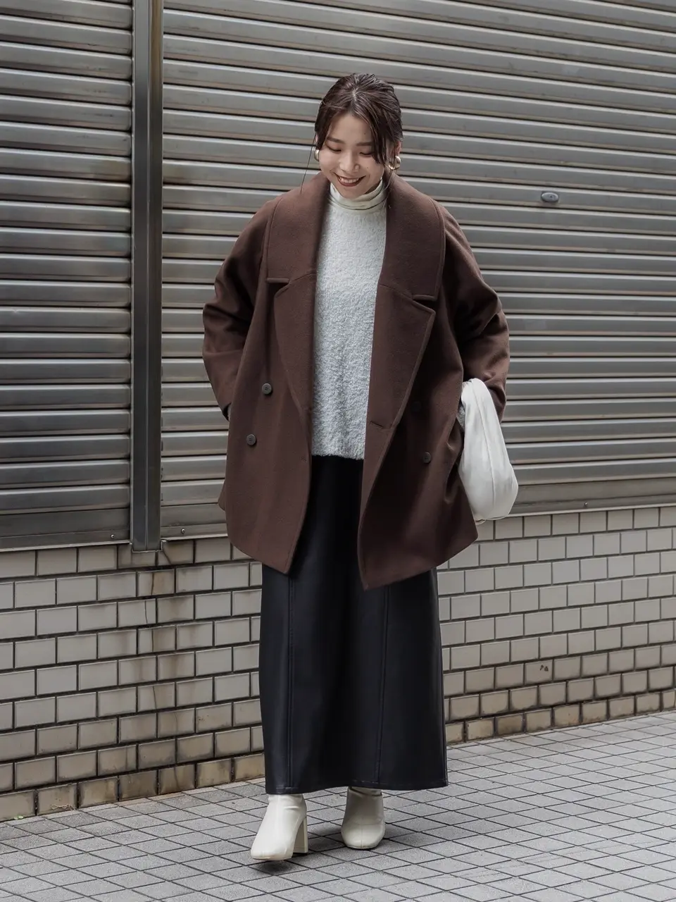 crewre online store / ビッグカラーミディコート