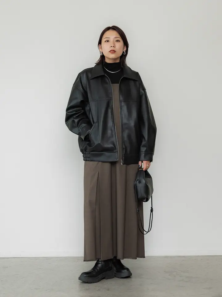 新品crewre ボックスタックキャミワンピース brownブラウン茶