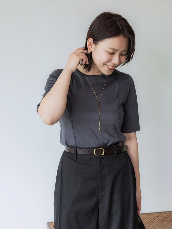 crewre online store / ボタンスタッズレザーベルト