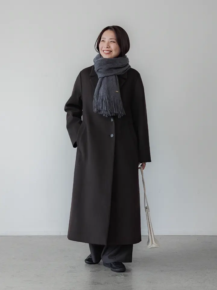 crewre online store / アジャスタブルウールロングコート