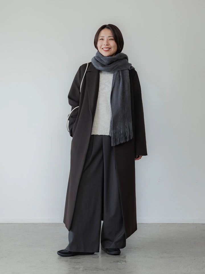 crewre online store / ミックスヤーンクルーネックニット