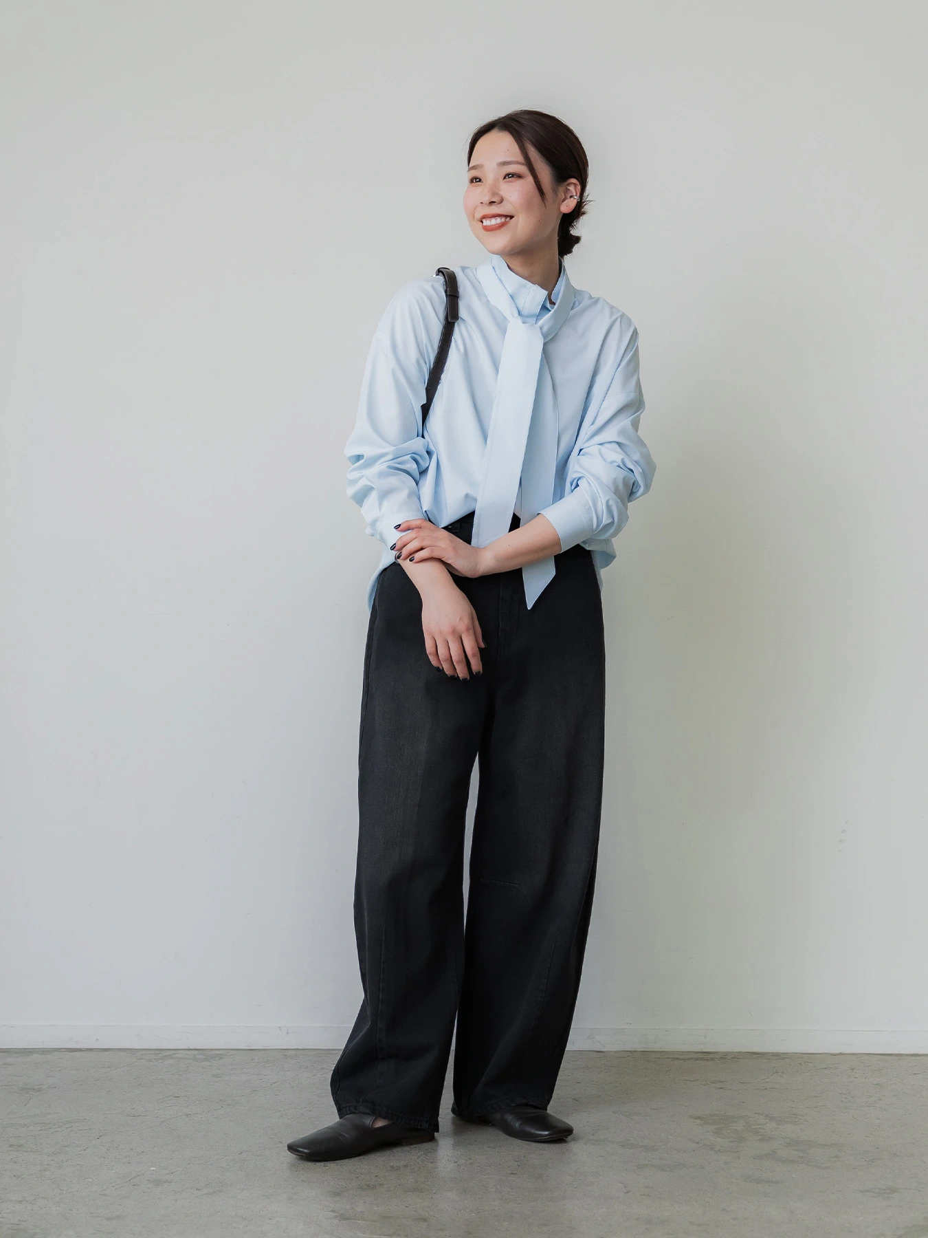 crewre online store / 2wayハイネックボウタイシャツ