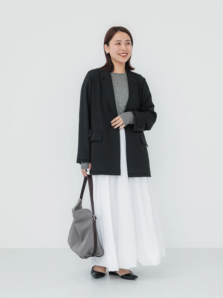 crewre online store / ナイロンドレープマキシスカート