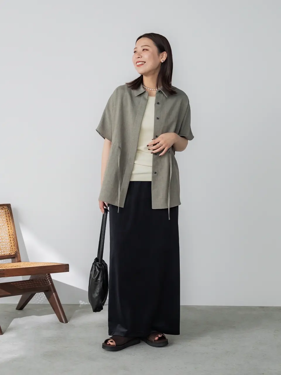 crewre online store / セミドルマンドロストデザインシャツ