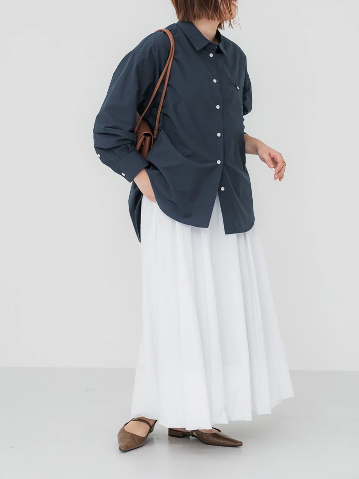 crewre online store / ナイロンドレープマキシスカート
