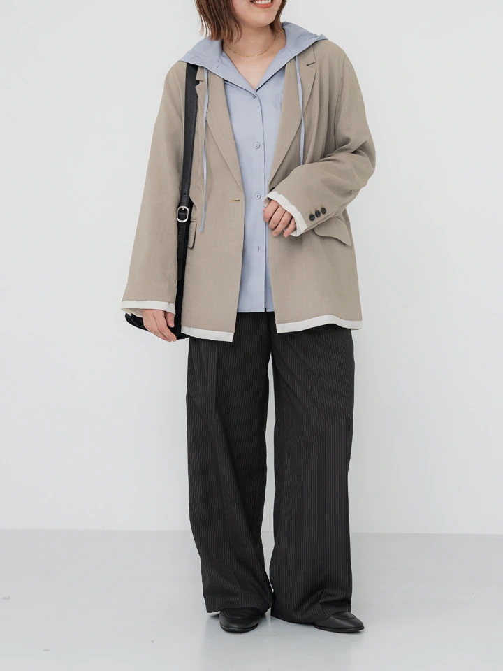 crewre online store / 2wayレイヤードストレートパンツ