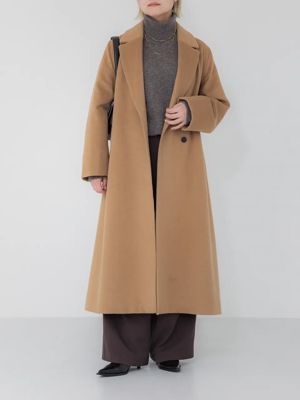 crewre online store / アジャスタブルウールロングコート