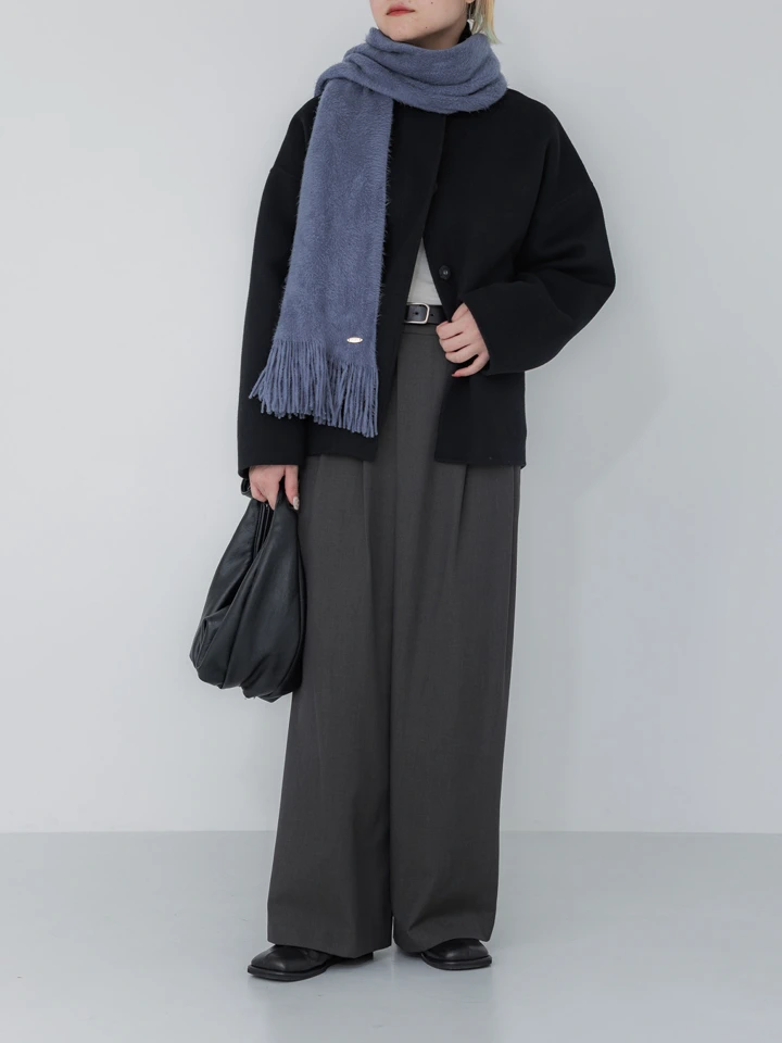 crewre online store / 2wayウールリバーショートコート