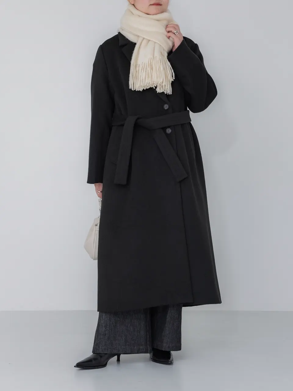 crewre online store / アジャスタブルウールロングコート