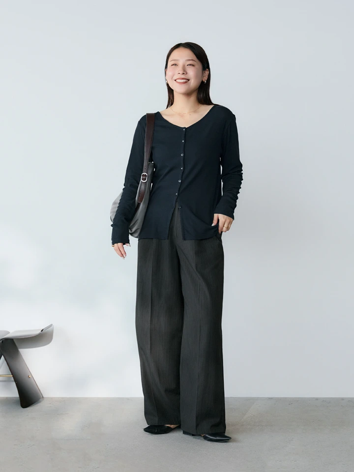 crewre online store / 2wayレイヤードストレートパンツ