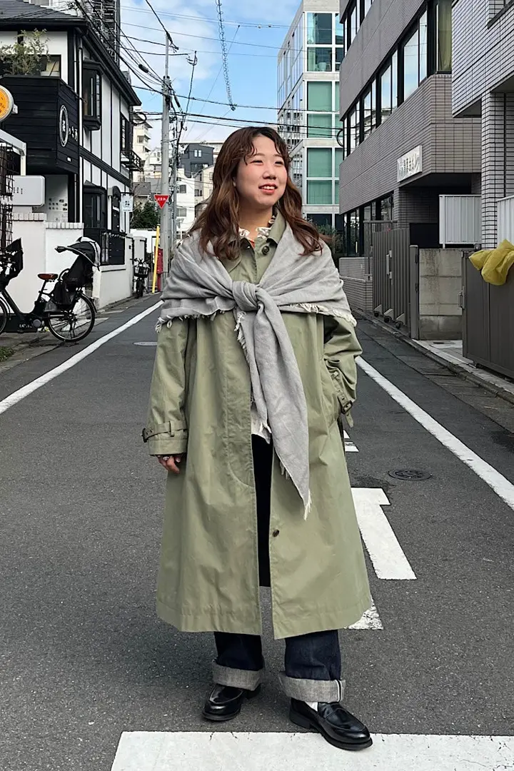 nigel cabourn ウールストール　マフラー ナイジェル・ケーボン】WOMAN / ウールストール / WOOL STOLE