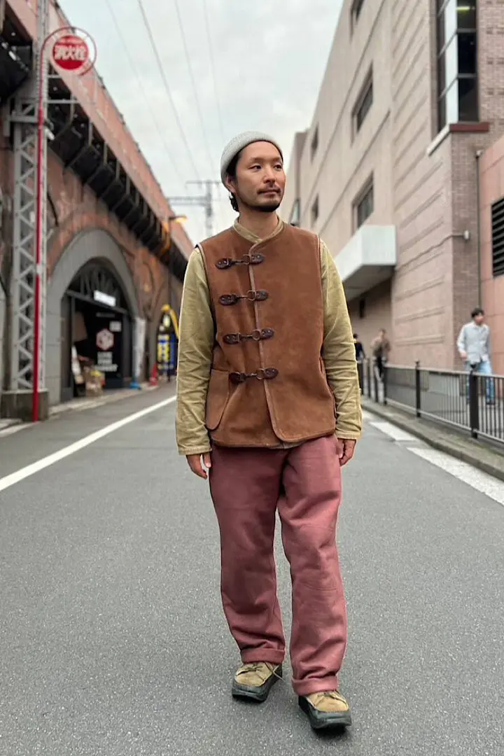 CAPTAIN VEST OIL VELOUR – OUTER LIMITS CO.,LTD