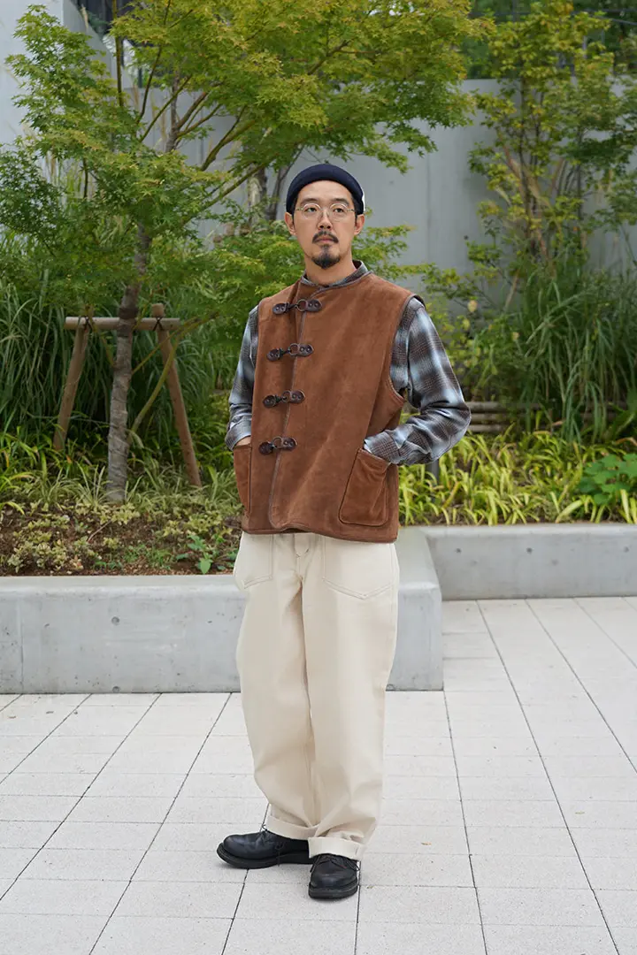 CAPTAIN VEST OIL VELOUR – OUTER LIMITS CO.,LTD