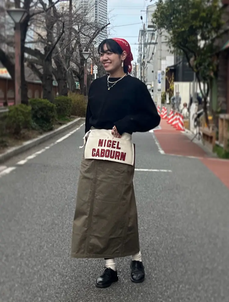 ナイジェル・ケーボン】WOMAN / ワークエプロン- キャンバス / WORK