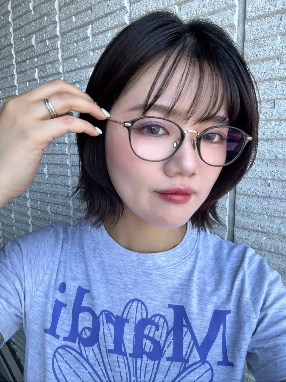 MayのJINS Combination Titanium ［中顔面短縮メガネ］の
