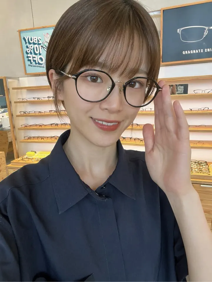JINS 中顔面短縮メガネ Combination Titanium JINS Combination Titanium ［中顔面短縮メガネ］ 多角形 樹脂 UNISEX