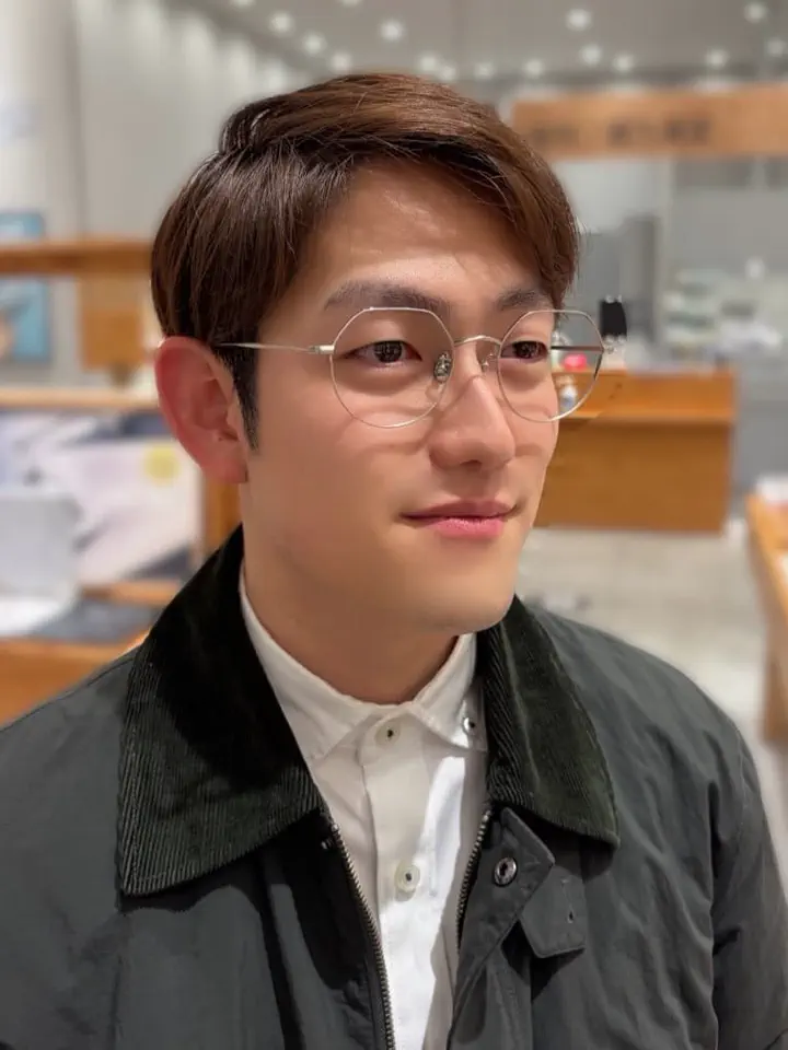 JINS × TAKAGI TAKUYA 多角形 チタン合金（βチタン） MEN 【MTF-25S