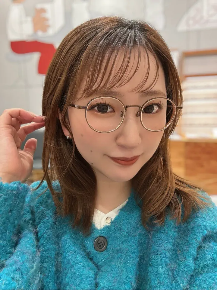 目が小さくならないメガネ ボストン チタン合金（βチタン） UNISEX