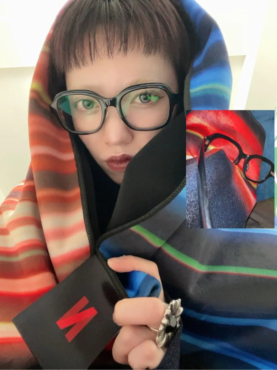 JINS HOME® × Netflix / ブランケット型メガネ拭き その他 【CNFCB 1