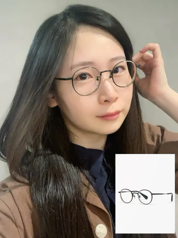 目が小さくならないメガネ ボストン チタン合金（βチタン） UNISEX