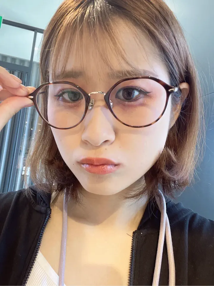 とぅんのJINS Combination Titanium ［中顔面短縮メガネ］の