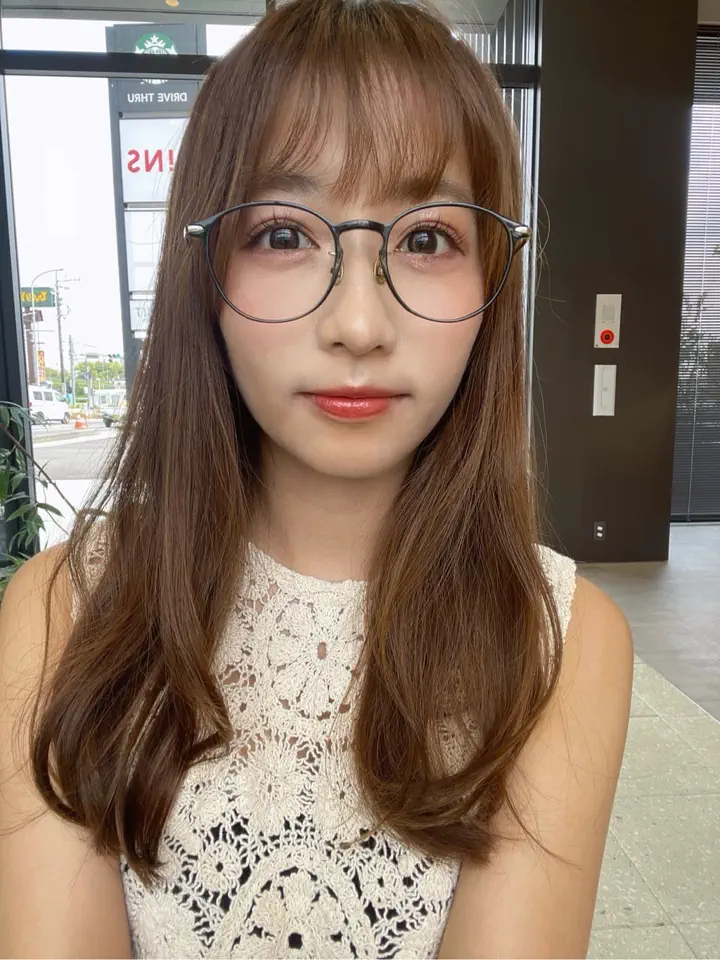 ねねのJINS Combination Titanium ［中顔面短縮メガネ］の