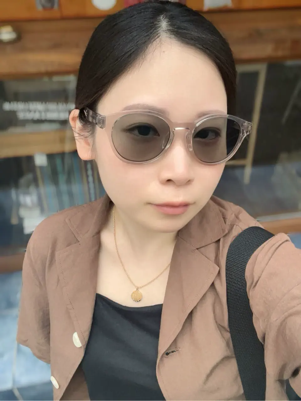 MariのJINS × Snow Peak SUNGLASSES +360°のコーディネート(2025/07/14