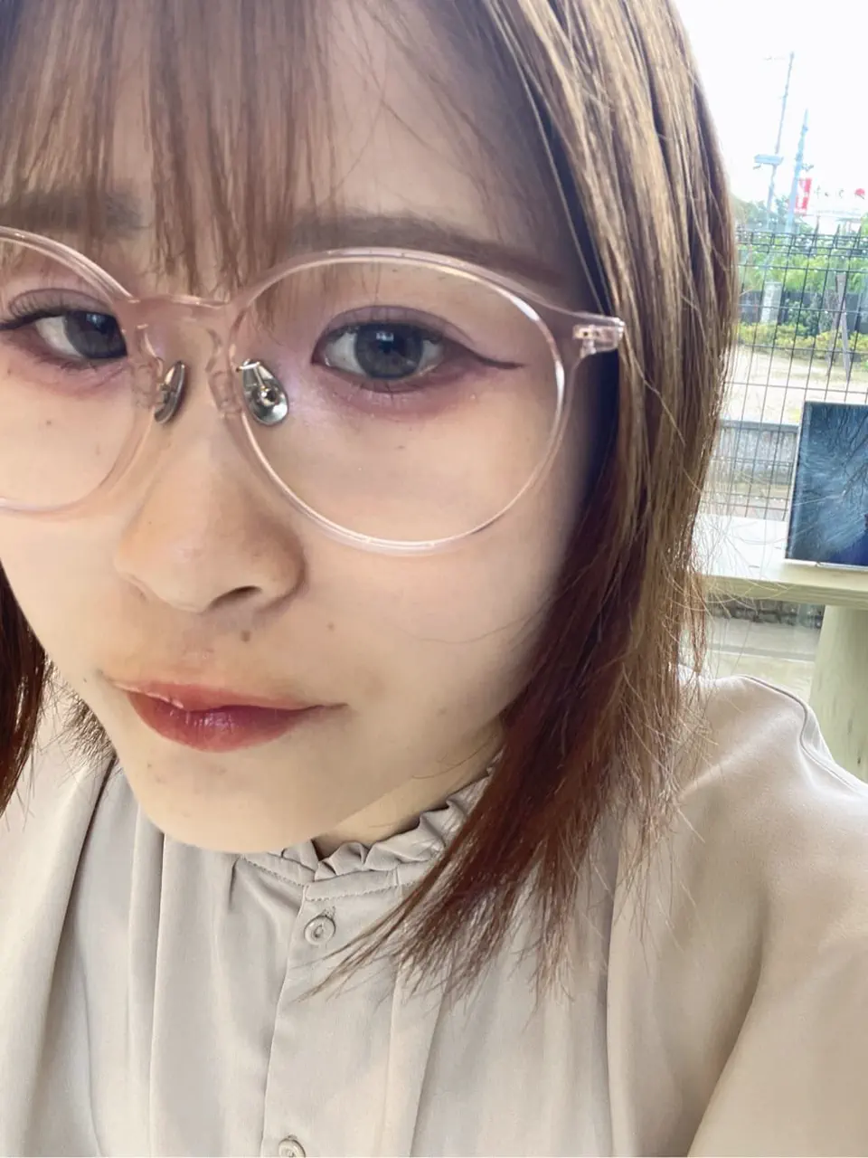 とぅんのJINS Combination Titanium ［中顔面短縮メガネ］の