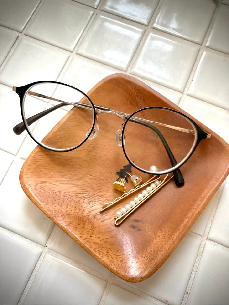 メガネ・老眼鏡 JINS Modern DECO l mimimiのModern DECO metalのコーディネート(2022/09/25) | JINS