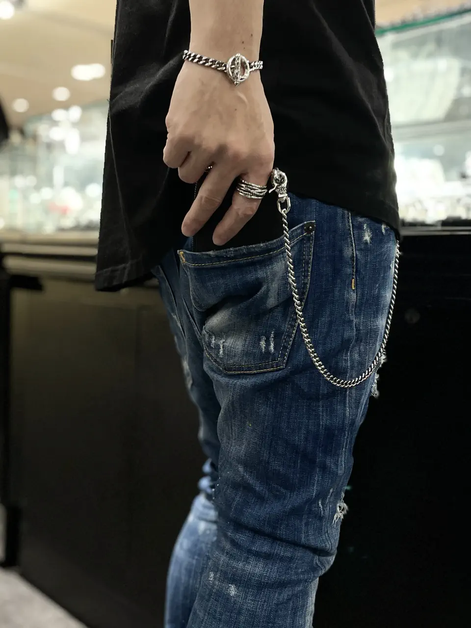 Medium Clip Wallet Chain: 1200