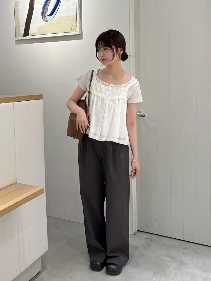 コットンレースフレアキャミ CANAL JEAN El mar コットンレースフレアキャミ
