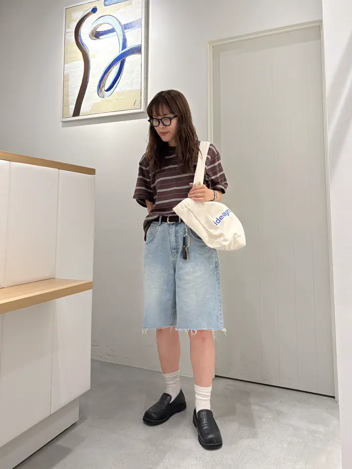 ガリャルダガランテ　新品　未使用　デニム　ハーフ　パンツ　ブルー　カットオフ カットオフデニムハーフパンツ