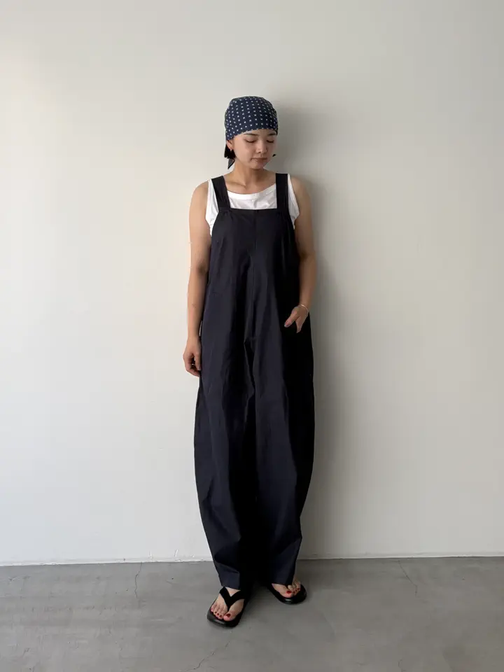 コットンナイロンサロペット