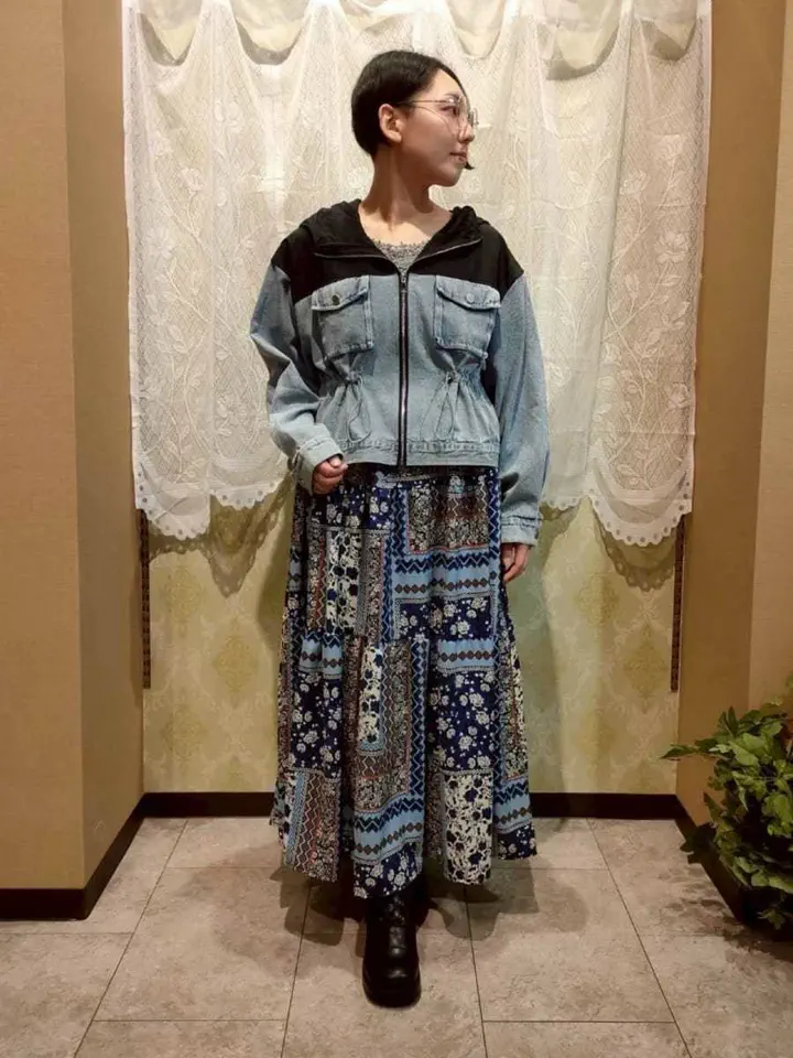 総柄ティアードスカート | purple label -outlet- | axes femme 公式