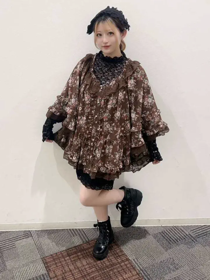 花柄ポンチョ | axes femme 公式オンラインショップ｜アクシーズファム