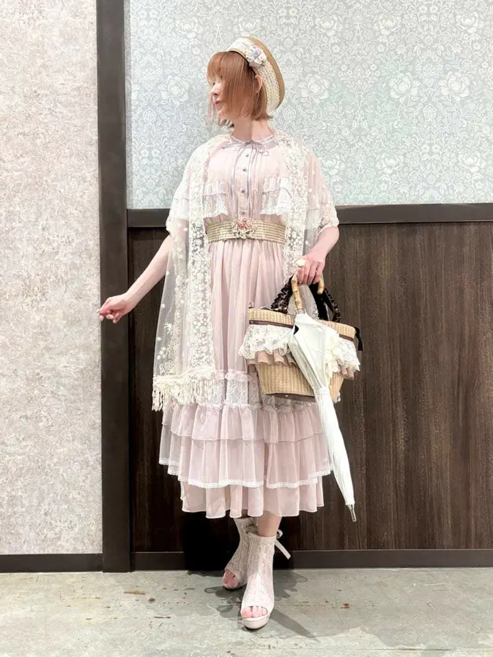 ローズフラワーレースストール | axes femme | axes femme 公式