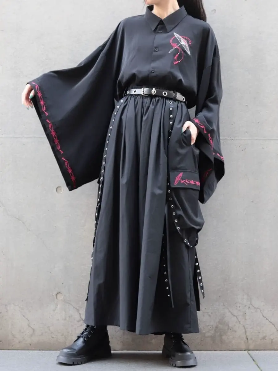 椿刺繍レースアップブーツ | 雑貨 | axes femme 公式オンライン