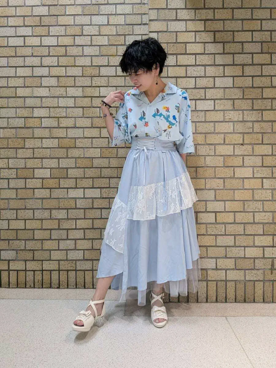 地図柄アロハシャツ【10％OFF対象】 | axes femme 公式オンライン