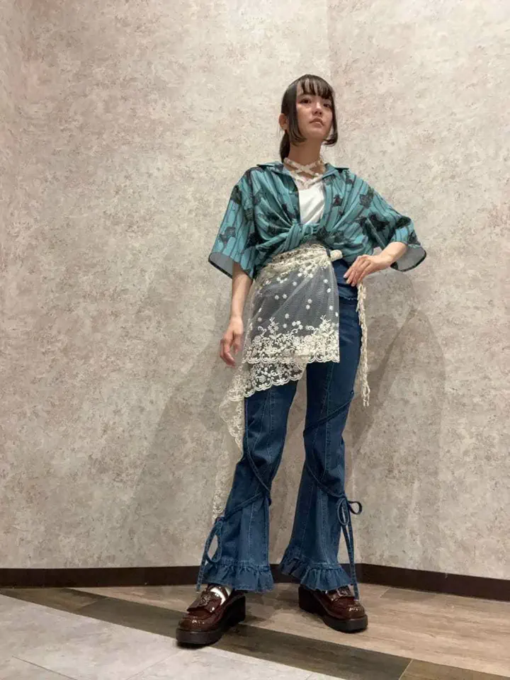 ローズフラワーレースストール | axes femme | axes femme 公式