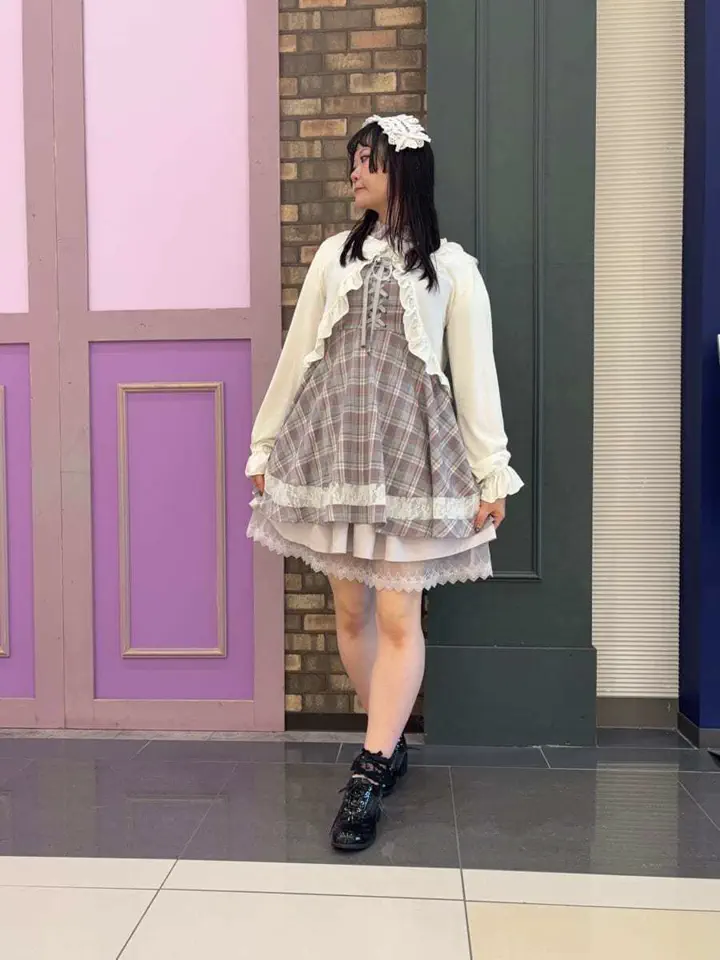 チェック×フリルヘッドドレス | axes femme 公式オンラインショップ
