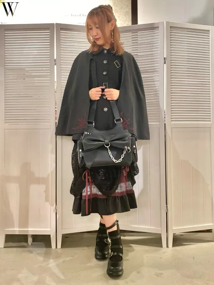 クロス刺繍ケープコート | NIBBLE POISON -outlet- | axes femme 公式