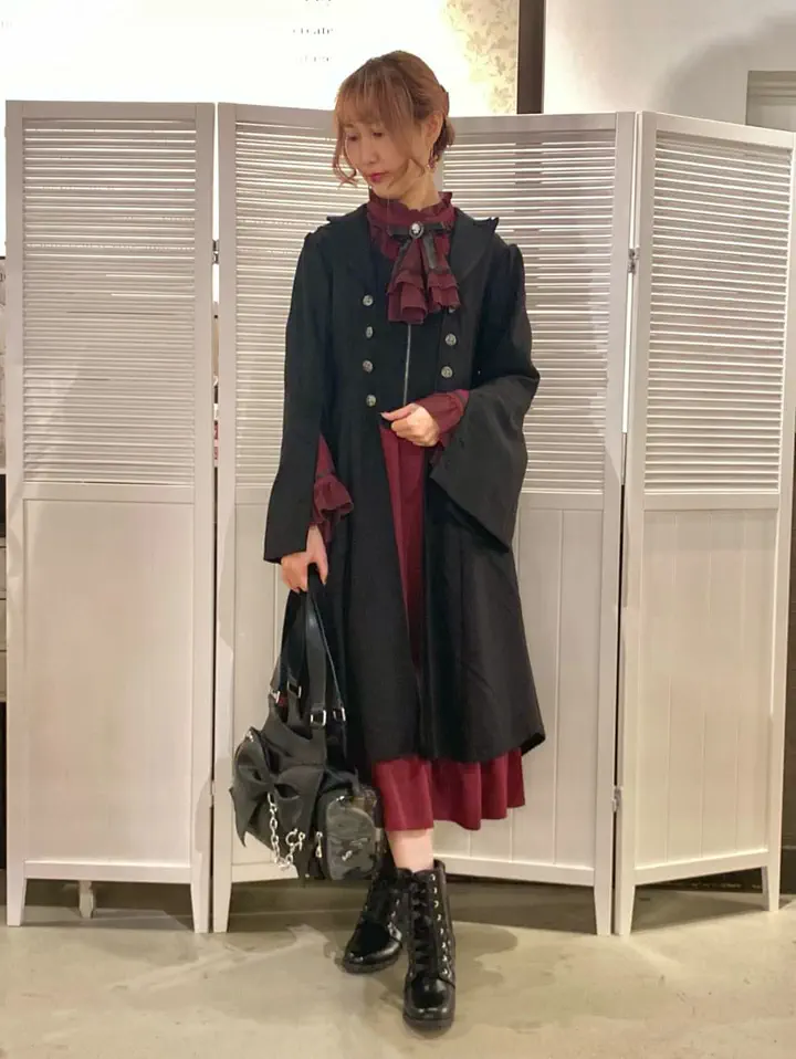 ジャボブローチ付ロングワンピース【期間限定価格】 | axes femme