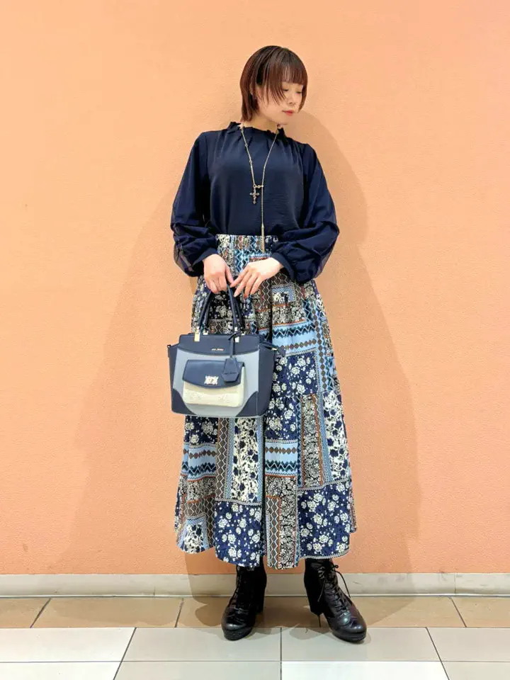 総柄ティアードスカート | purple label -outlet- | axes femme 公式