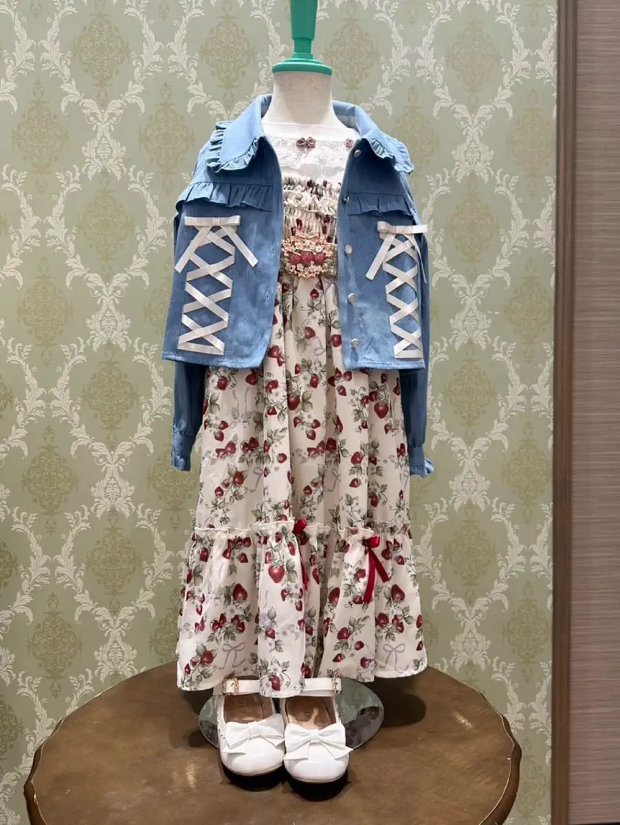 いちご柄ワンピース【10％OFF対象】 | kids | axes femme 公式