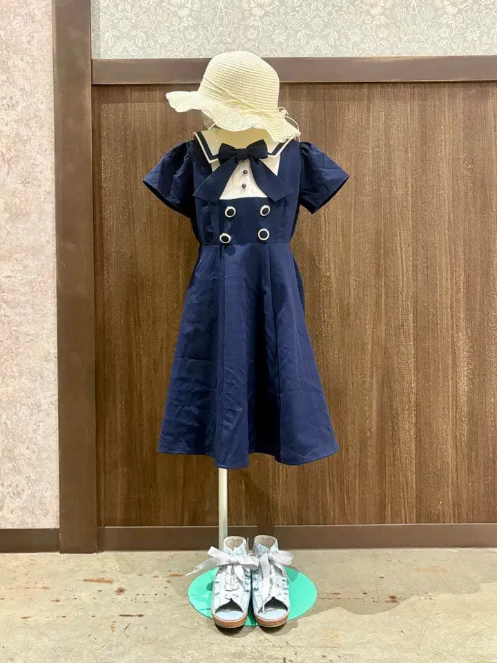 リボンセットセーラーワンピース【10％OFF対象】 | kids | axes femme