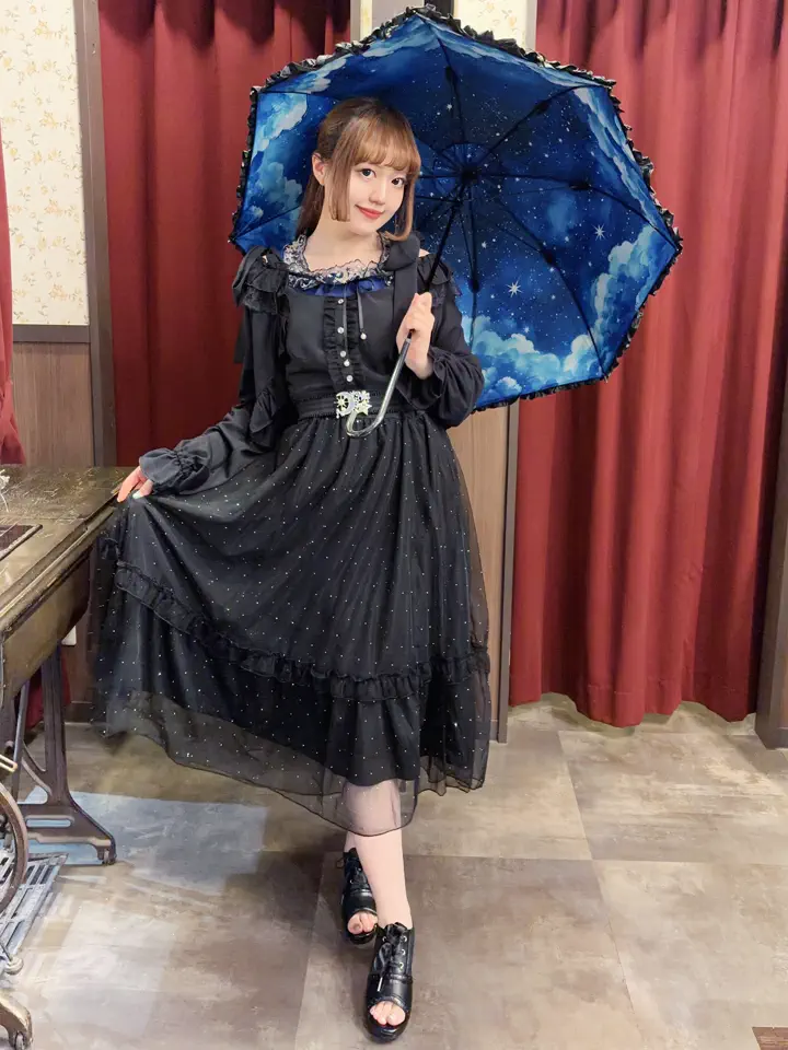 夜空柄晴雨兼用パゴダ傘 | 雑貨 | axes femme 公式オンラインショップ
