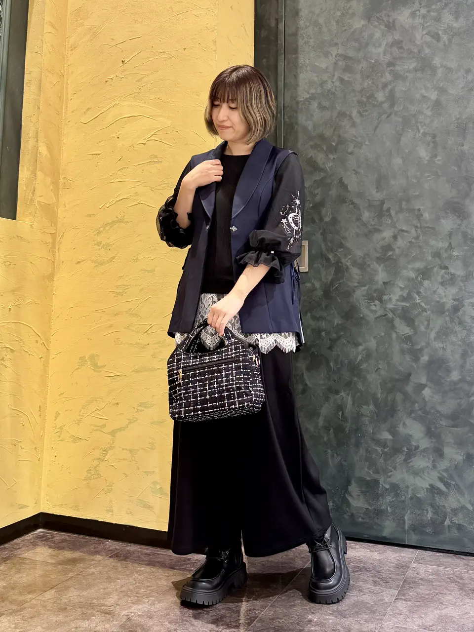 ラメカット裾レースタンク【10％OFF対象】 | axes femme 公式