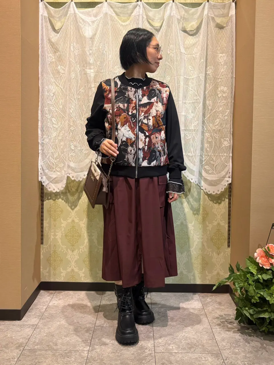 ワンスポ ゴブランブルゾン ゴブラン切替ブルゾン【期間限定価格】 | axes femme 公式オンライン
