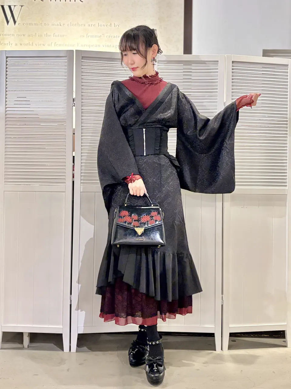 CHANEL フリルデザイン ブラックベルト フリルコルセット風ベルト【二次予約】 | 雑貨 | axes femme 公式