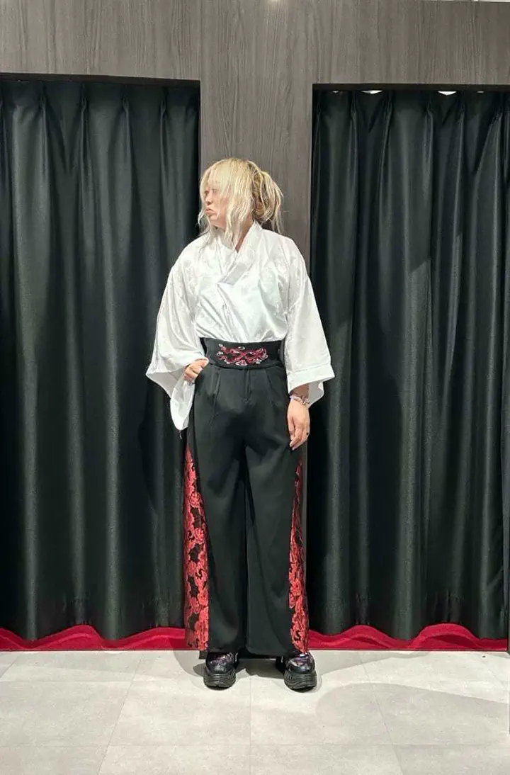 唐草文様ジャガード立体切替パンツ | REZEN | axes femme 公式